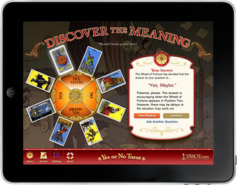 Yes/No Tarot iPad App