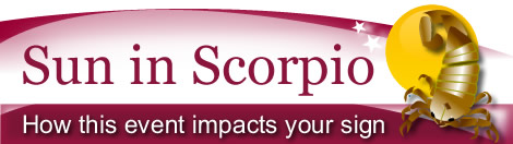 Sun in Scorpio