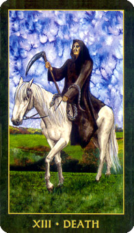 The Death Tarot card in the Folklore Tarot deck