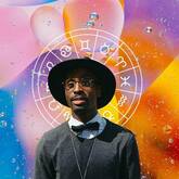 Astrology natal chart behind man