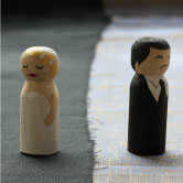 divorced man and woman