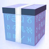 gift box with zodiac symbols