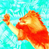 Leo Lion reaching for something
