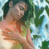 woman with greenery