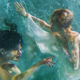 women underwater