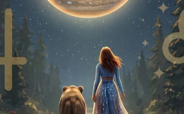 Jupiter in Leo astrology artwork