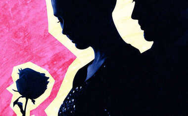 man and woman silhouette