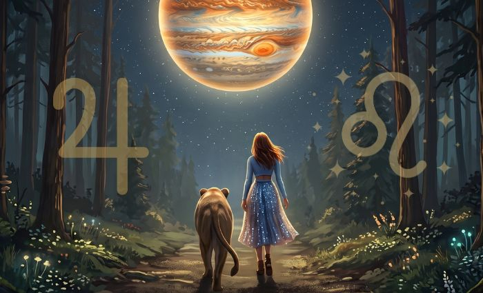 Jupiter in Leo astrology artwork