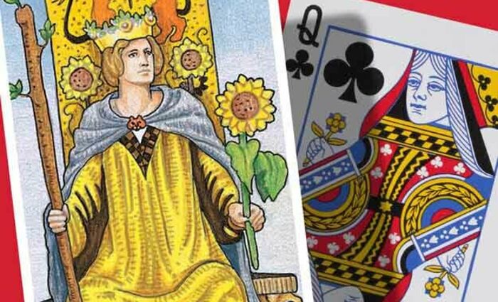 Queen of Wands & Queen of Clubs