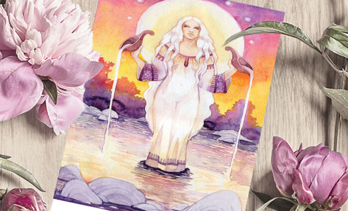 tarot flowers the star
