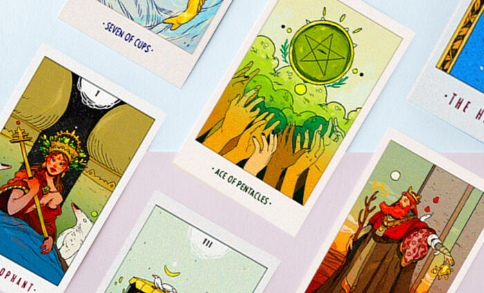 White Numen tarot cards