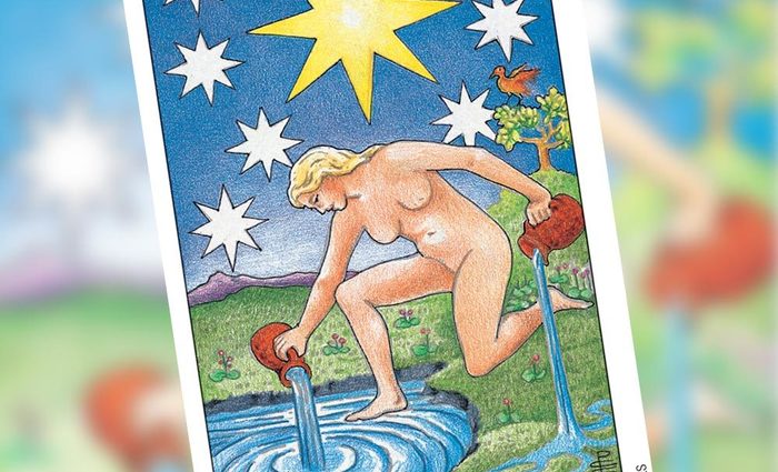 Star Tarot card and Aquarius