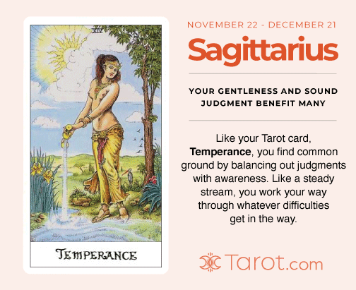 Sagittarius and Temperance