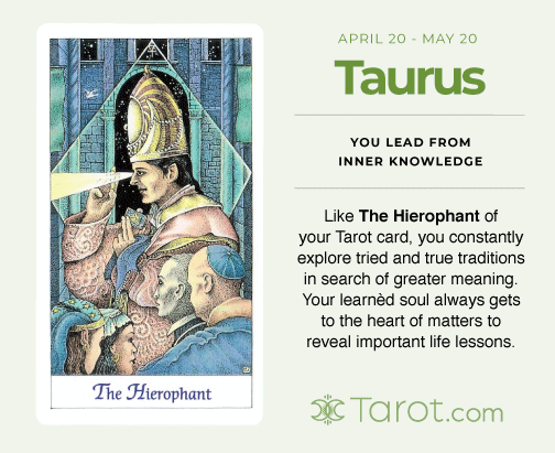 Taurus and The Hierophant