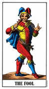 The Fool Tarot card in Swiss (1JJ) Tarot deck