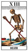 Death Tarot card in Swiss (1JJ) deck