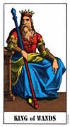 King of Wands Tarot card in Swiss (1JJ) Tarot deck