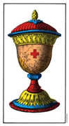 Ace of Cups Tarot card in Swiss (1JJ) Tarot deck