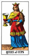 Queen of Cups Tarot card in Swiss (1JJ) Tarot deck