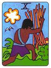 african - Ten of Wands