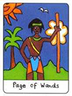 african - Page of Wands
