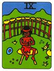 african - Nine of Cups