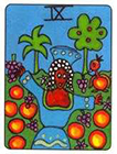 african - Nine of Pentacles