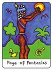 african - Page of Pentacles