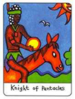 african - Knight of Pentacles
