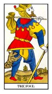 The Fool Tarot card in Angel Tarot Tarot deck