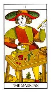 The Magician Tarot card in Angel Tarot Tarot deck