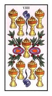 Nine of Cups Tarot card in Angel Tarot Tarot deck