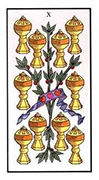 Ten of Cups Tarot card in Angel Tarot Tarot deck