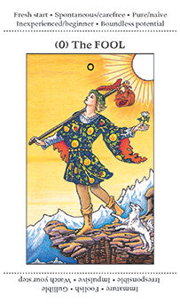 The Fool Tarot card in Apprentice Tarot deck