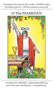 The Magician Tarot card in Apprentice Tarot deck