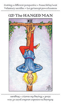 The Hanged Man Tarot card in Apprentice Tarot deck