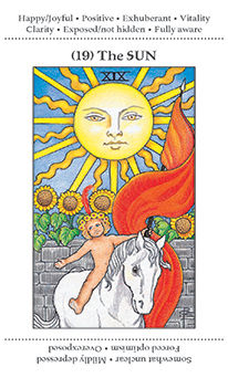 The Sun Tarot card in Apprentice Tarot deck