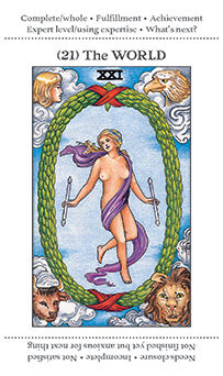 The World Tarot card in Apprentice Tarot deck