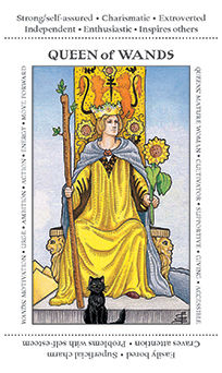 Queen of Wands Tarot card in Apprentice Tarot deck