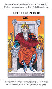 The Emperor Tarot card in Apprentice Tarot deck