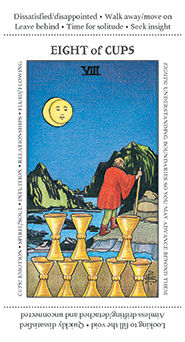 Eight of Cups Tarot card in Apprentice Tarot deck