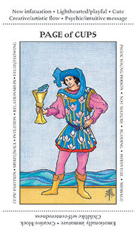 Page of Cups Tarot card in Apprentice Tarot deck