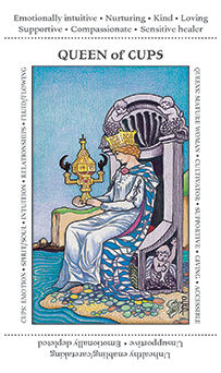 Queen of Cups Tarot card in Apprentice Tarot deck