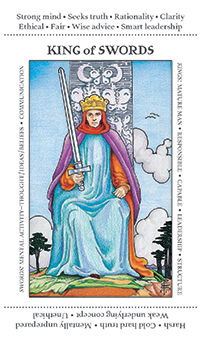 King of Swords Tarot card in Apprentice Tarot deck