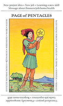Page of Pentacles Tarot card in Apprentice Tarot deck