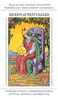 Queen of Pentacles Tarot card in Apprentice Tarot deck