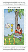 Four of Cups Tarot card in Apprentice deck