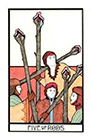 aquarian - Five of Rods