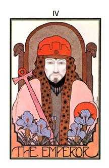 The Emperor Tarot card in Aquarian Tarot deck
