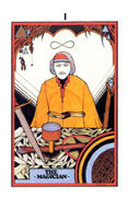 The Magician Tarot card in Aquarian Tarot deck